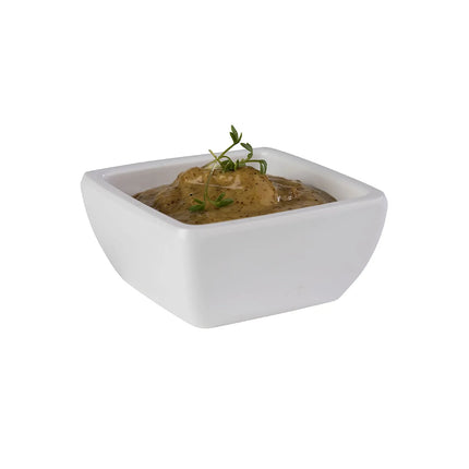 GGM Gastro (6 pcs) Dipping Pot - PURE - Melamine - 50ml - rectangular - 65x65mm - White