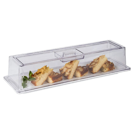 GGM Gastro (6 pcs) Display Cover - GN 2/4 - Polycarbonate - 530x162mm - Height: 105mm