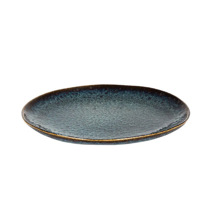GGM Gastro (6 pcs) ECCENTRIC | Plate - flat - Stoneware - Ø220mm - Petrol Blue