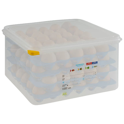 GGM Gastro (6 pcs) Egg Storage Tray - with lid - GN 2/3 - incl. 4 layers for 30 eggs each - Height: 200mm