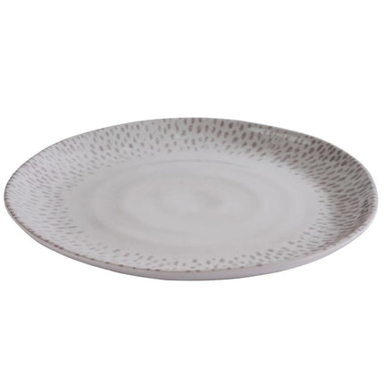 GGM Gastro (6 pcs) FOOTMARK | Plate - Melamine - Ø210mm - White/Grey