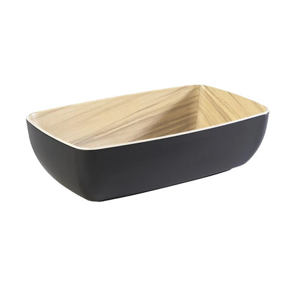 GGM Gastro (6 pcs) GN 1/4 Pan - FRIDA - Melamine - 1.8L - 265x162mm - Depth: 75mm - Black & Beige