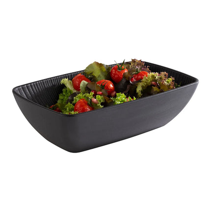 GGM Gastro (6 pcs) GN 1/4 Pan - NERO - Melamine - 1.5L - 265x162mm - Depth: 75mm - Black