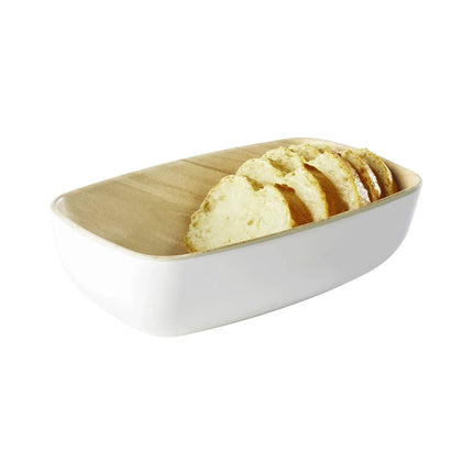 GGM Gastro (6 pcs) GN 1/6 Bowl - FRIDA - Melamine - 0.5L - 176x108mm - Depth: 55mm - White/Beige