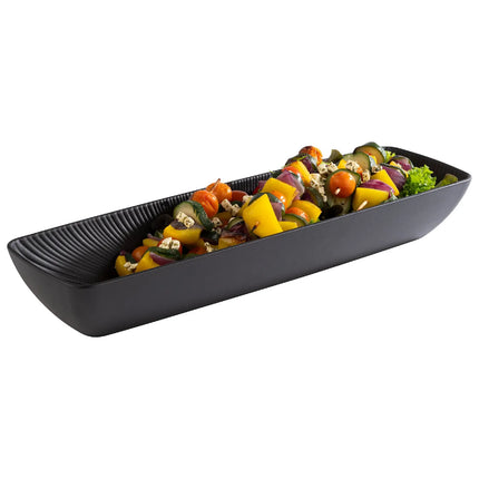 GGM Gastro (6 pcs) GN 2/4 Pan - NERO - Melamine - 3.5L - 530x162mm - Depth: 80mm - Black