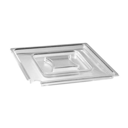 GGM Gastro (6 pcs) Lid (FLOAT) - with Spoon Slot - Acrylic - 250x250x15mm - Clear - for 83918 & 83919