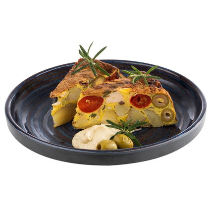 GGM Gastro (6 pcs) LOOPS | Plate - flat - Melamine - Ø230mm - Blue/Grey