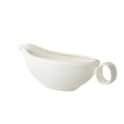 GGM Gastro (6 pcs) LUX - Gravy Boat Maastricht - 250ml - 195x85mm - Ivory - Porcelain