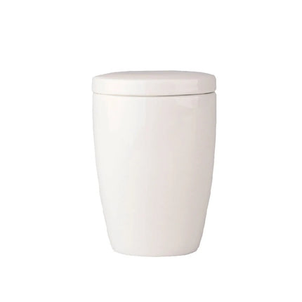 GGM Gastro (6 pcs) LUX | Sugar Bowl - Maastricht - Porcelain - Ø 70mm - Height: 100mm - with Lid - Ivory