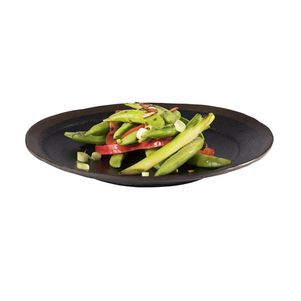 GGM Gastro (6 pcs) MARONE | Plate - Melamine - Ø205mm - Black/Brown