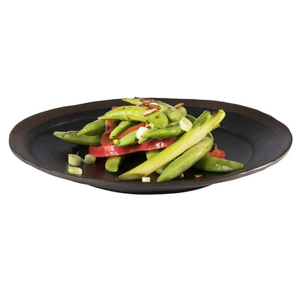 GGM Gastro (6 pcs) MARONE | Plate - Melamine - Ø280mm - Black/Brown