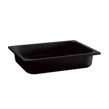 GGM Gastro (6 pcs) Melamine Gastronorm Tray GN 1/2 - ECO - Black - 3.4L - Depth: 65mm