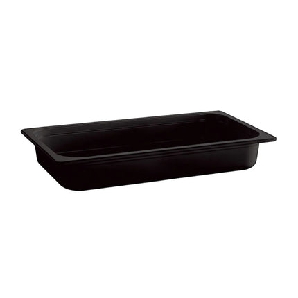 GGM Gastro (6 pcs) Melamine Gastronorm Tray GN 1/2 - ECO - Black - 4.7L - Depth: 100mm