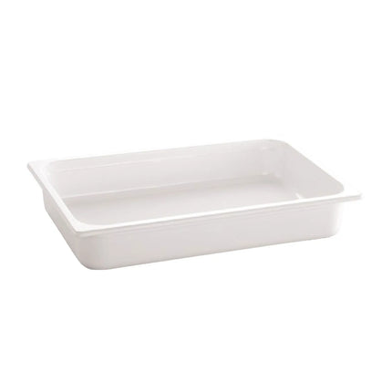 GGM Gastro (6 pcs) Melamine Gastronorm Tray GN 1/2 - ECO - White - 3.4L - Depth: 65mm