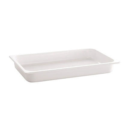 GGM Gastro (6 pcs) Melamine Gastronorm Tray GN 1/2 - ECO - White - 4.7L - Depth: 100mm
