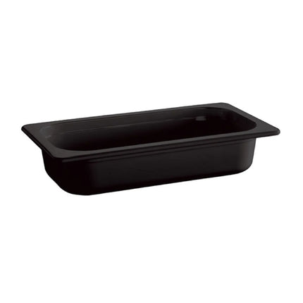 GGM Gastro (6 pcs) Melamine Gastronorm Tray GN 1/3 - ECO - Black - 2L - Depth: 65mm
