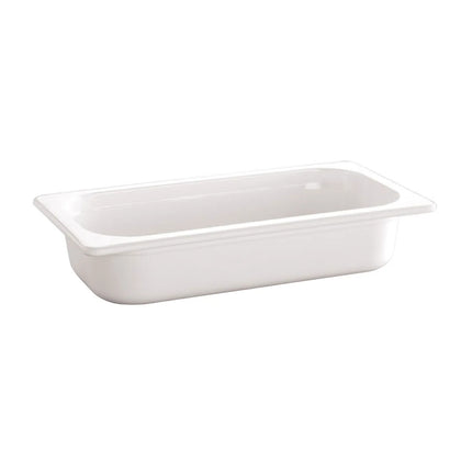 GGM Gastro (6 pcs) Melamine Gastronorm Tray GN 1/3 - ECO - White - 2L - Depth: 65mm
