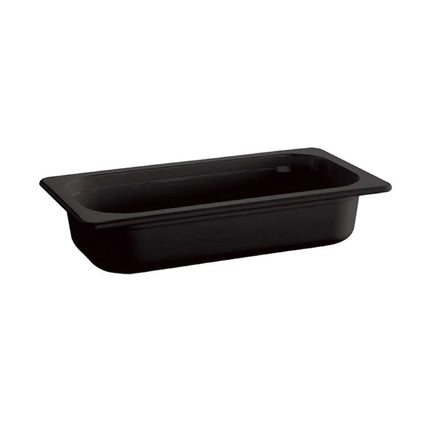 GGM Gastro (6 pcs) Melamine Gastronorm Tray GN 1/4 - ECO - Black - 1.9L - Depth: 100mm