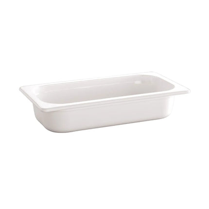 GGM Gastro (6 pcs) Melamine Gastronorm Tray GN 1/4 - ECO - White - 1.35L - Depth: 65mm