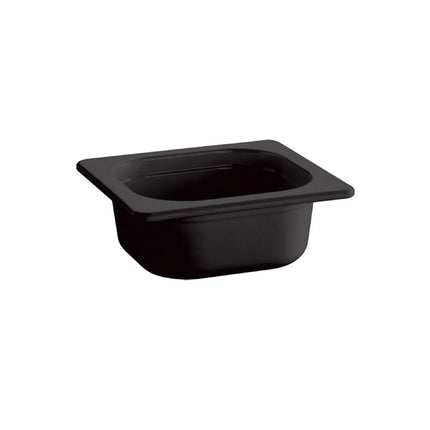 GGM Gastro (6 pcs) Melamine Gastronorm Tray GN 1/6 - ECO - Black - 1L - Depth: 100mm