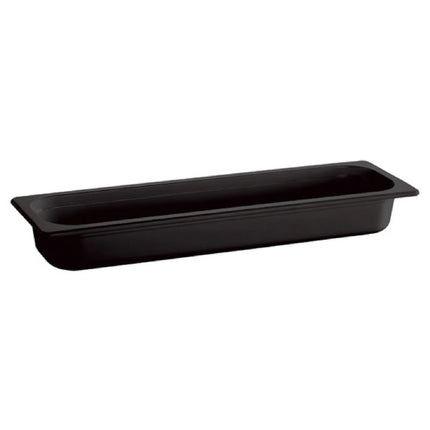 GGM Gastro (6 pcs) Melamine Gastronorm Tray GN 2/4 - ECO - Black - 3L - Depth: 65mm
