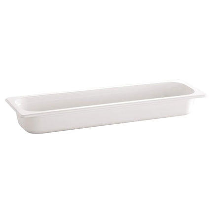 GGM Gastro (6 pcs) Melamine Gastronorm Tray GN 2/4 - ECO - White - 3L - Depth: 65mm