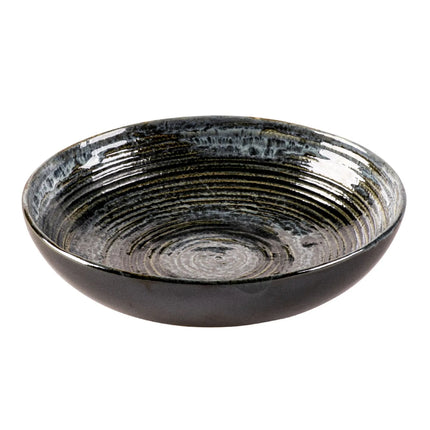 GGM Gastro (6 pcs) METALLIC | Deep Plate - Stoneware - Ø220mm - Silver