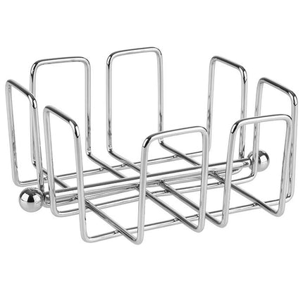 GGM Gastro (6 pcs) Napkin Holder - with Weight - BAR - Stainless Steel - for approx. 50 Cocktail Napkins - 140x140x65mm