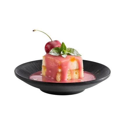 GGM Gastro (6 pcs) NERO | Canapé Plate - Melamine - Ø150mm - Black