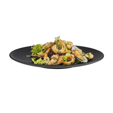 GGM Gastro (6 pcs) NERO | Pizza Plate - Melamine - Ø330mm - Black