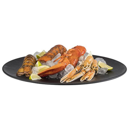 GGM Gastro (6 pcs) NERO | Plate - Melamine - Ø420mm - Black