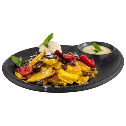 GGM Gastro (6 pcs) NERO | Platter - Melamine - 300x250mm - with 60ml dip bowl - Black