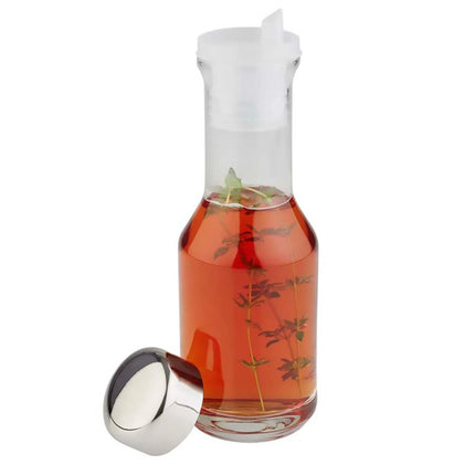 GGM Gastro (6 pcs) Oil and Vinegar Cruets - 200ml - Ø60mm - Height: 185mm - Glass; Stainless steel lid