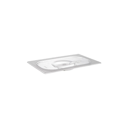 GGM Gastro (6 pcs) Polycarbonate GN Lid GN 1/4 - clear - 265x163x27mm - Height: 27mm