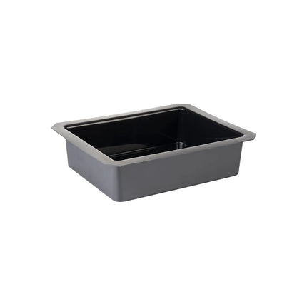 GGM Gastro (6 pcs) Polypropylene Gastronorm Container GN 1/2 - Black - Depth: 85mm