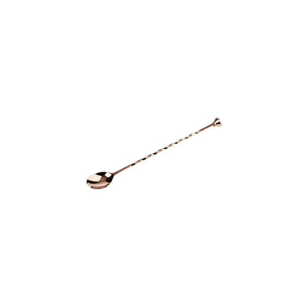 GGM Gastro (6 pcs) Professional Bar Spoon - Stainless Steel - with Twisted Stem - Length 270mm