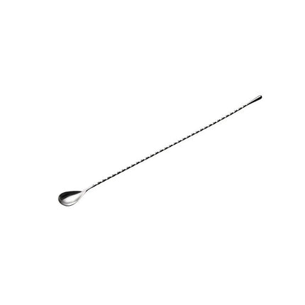 GGM Gastro (6 pcs) Professional Bar Spoon - Stainless Steel - with Twisted Stem - Length 400mm