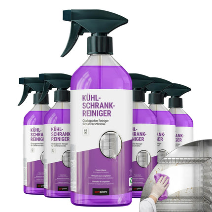 GGM Gastro (6 pcs) Refrigerator & Freezer Cleaner ECO - for food-safe cleaning - ea 750ml - Eco-friendly