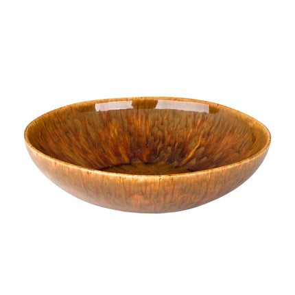GGM Gastro (6 pcs) RUSTIQUE | Deep Plate - Stoneware - Ø210mm - Brown