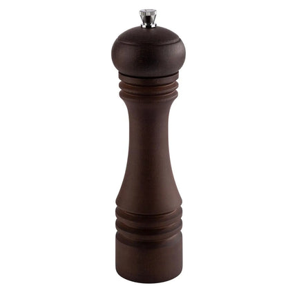 GGM Gastro (6 pcs) Salt Mill PREMIUM - ETERNAL - Beech Wood - Height: 230mm - Dark Brown