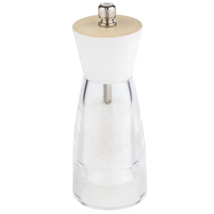 GGM Gastro (6 pcs) Salt Mill PREMIUM - FRIDA - Acrylic - Height: 155mm - Clear