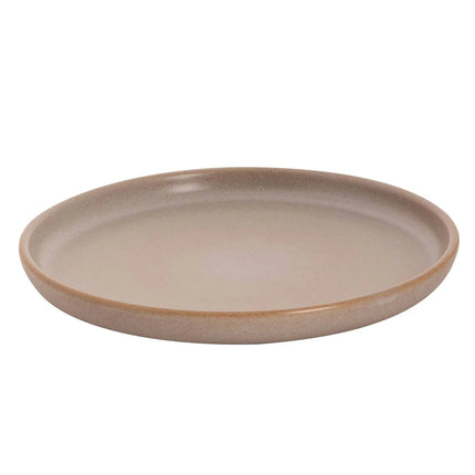 GGM Gastro (6 pcs) SANDY LOAM | Plate - flat - Stoneware - Ø220mm - Grey