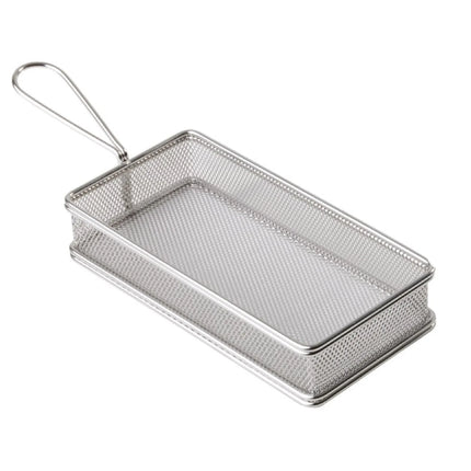 GGM Gastro (6 pcs) Serving Basket - SNACKHOLDER - Stainless Steel - Rectangular - 215x105mm