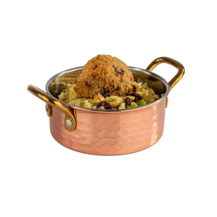 GGM Gastro (6 pcs) Serving Pot - MUMBAI - Stainless Steel - 0.35L - Ø 115mm - Height: 45mm - Copper