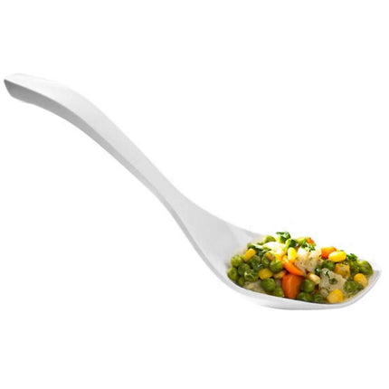 GGM Gastro (6 pcs) Serving Spoon PREMIUM - Length: 265mm - Melamine - White