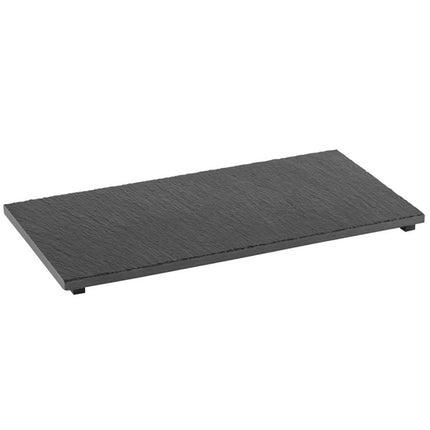 GGM Gastro (6 pcs) Slate Serving Board - VALO - Natural Slate - GN 1/3 - 325x176mm - Black