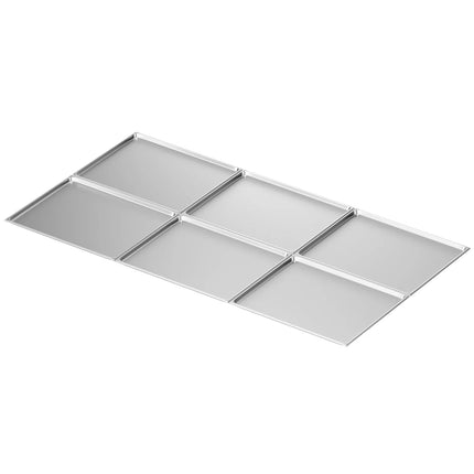 GGM Gastro (6 pcs) Stainless Steel Gastronorm Pan GN 2/1 - Depth: 20mm