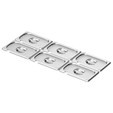 GGM Gastro (6 pcs) Stainless Steel GN Lid GN 1/1 - 265x162x28mm - Height: 28mm