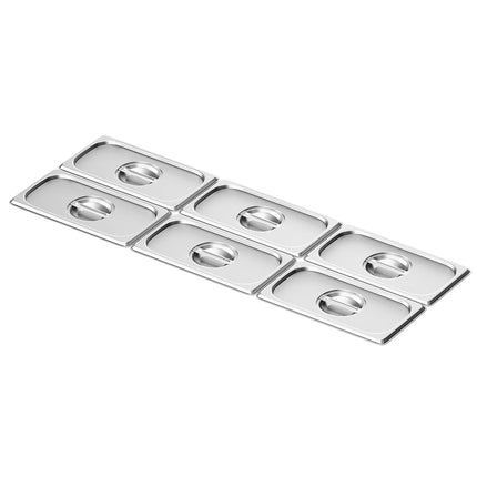 GGM Gastro (6 pcs) Stainless Steel GN Lid GN 1/3 - 325x176mm - Height: 27mm