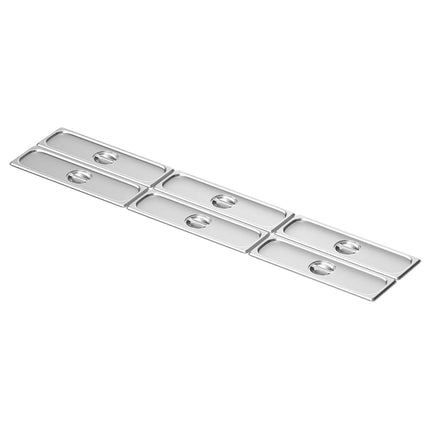 GGM Gastro (6 pcs) Stainless Steel GN Lid GN 2/4 - 530x162mm - Height: 29mm